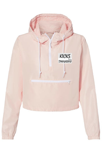 Women KOE Lightweight Pullover Crop Windbreaker