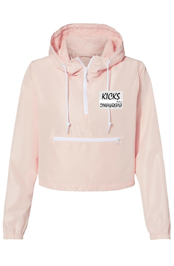 Women KOE Lightweight Pullover Crop Windbreaker