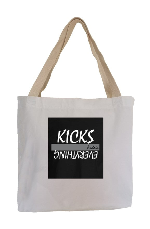 Blk/Gray Eco Canvas Tote