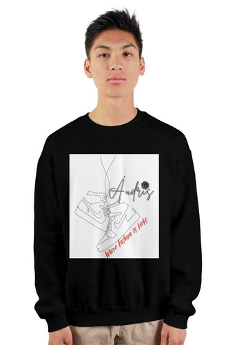 Black KOE LOGO heavy crewneck sweatshirt